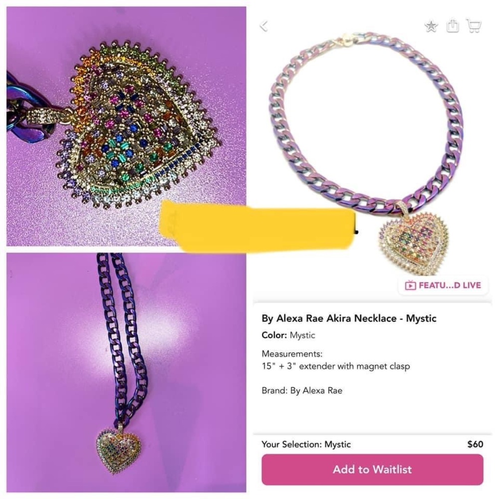 Melania clara & By Alexa Rae Akira necklace in mystic